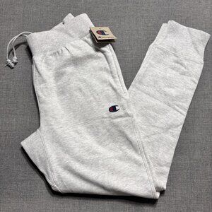 Champion Mens Reverse Weave Gray Jogger Sweatpants Size M Cotton/Polyester